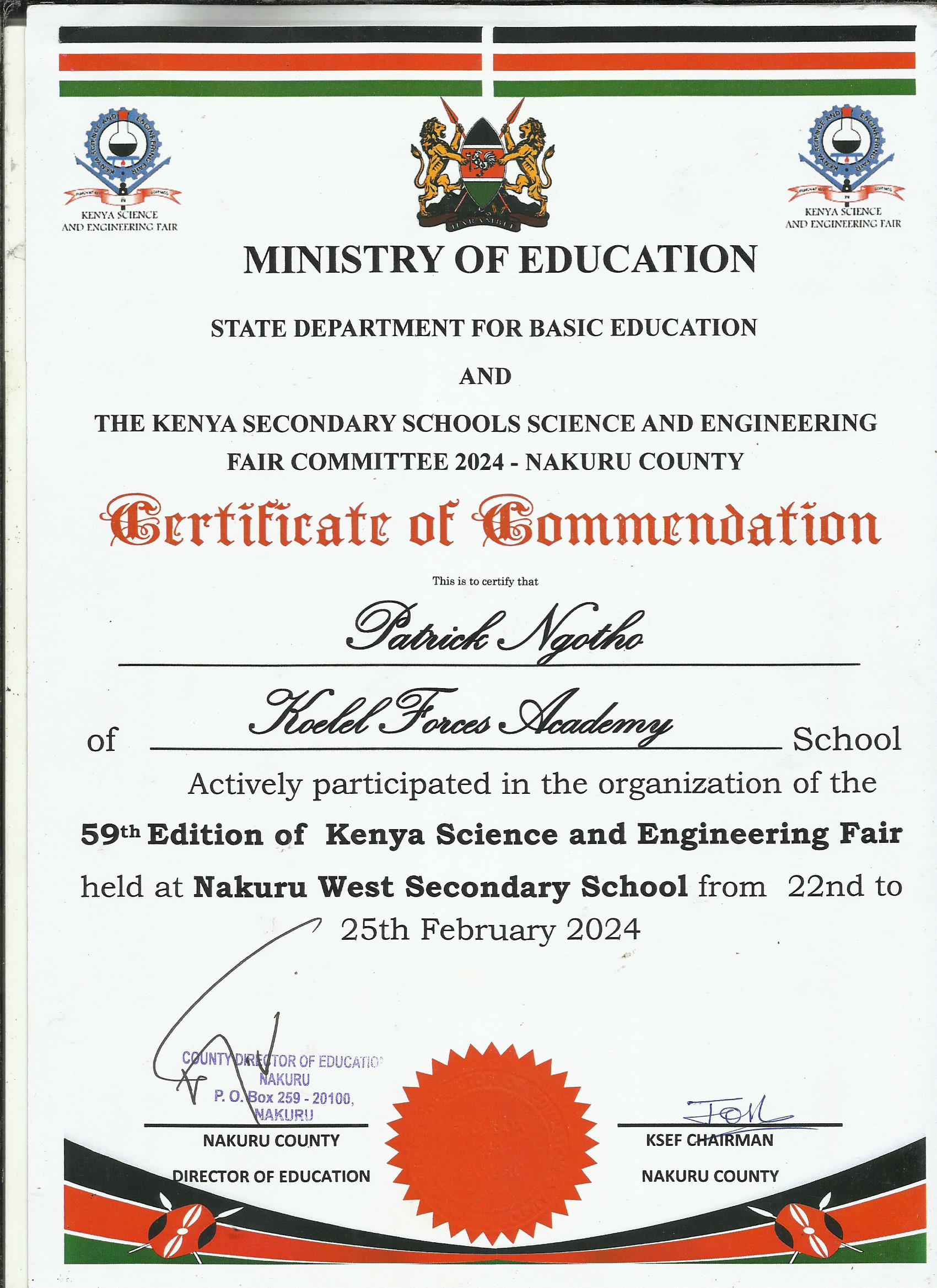 Achievement Certificate in Innovation